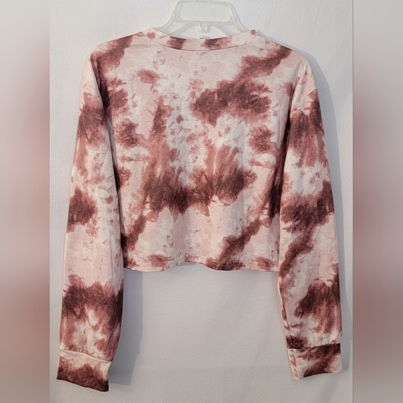 USA Tie Dye Cropped Sweatshirt Size M - Picture 5 of 8